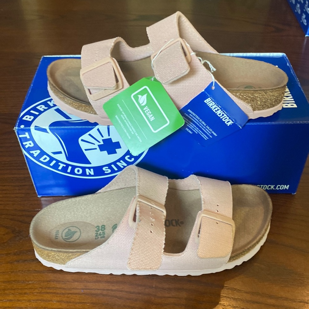 Birkenstock Blush Sandals with Cork Footbed